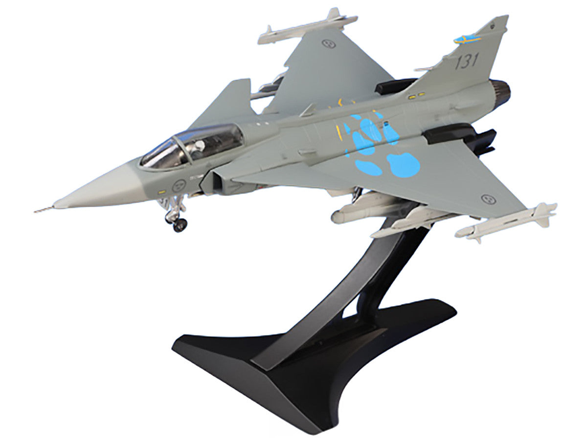 Saab JAS 39A Gripen Fighter Aircraft "131 F 7 Wing Cat’s Paw Livery Satenas Air Base" (2006) Swedish Air Force 1/72 Diecast Model Airplane by Aviation 72 Aviation 72