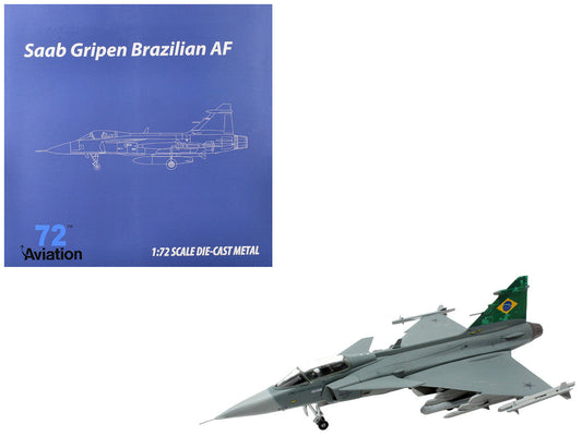 Saab JAS 39E Gripen Fighter Aircraft "Brazilian Air Force" 1/72 Diecast Model Airplane by Aviation 72 Aviation 72
