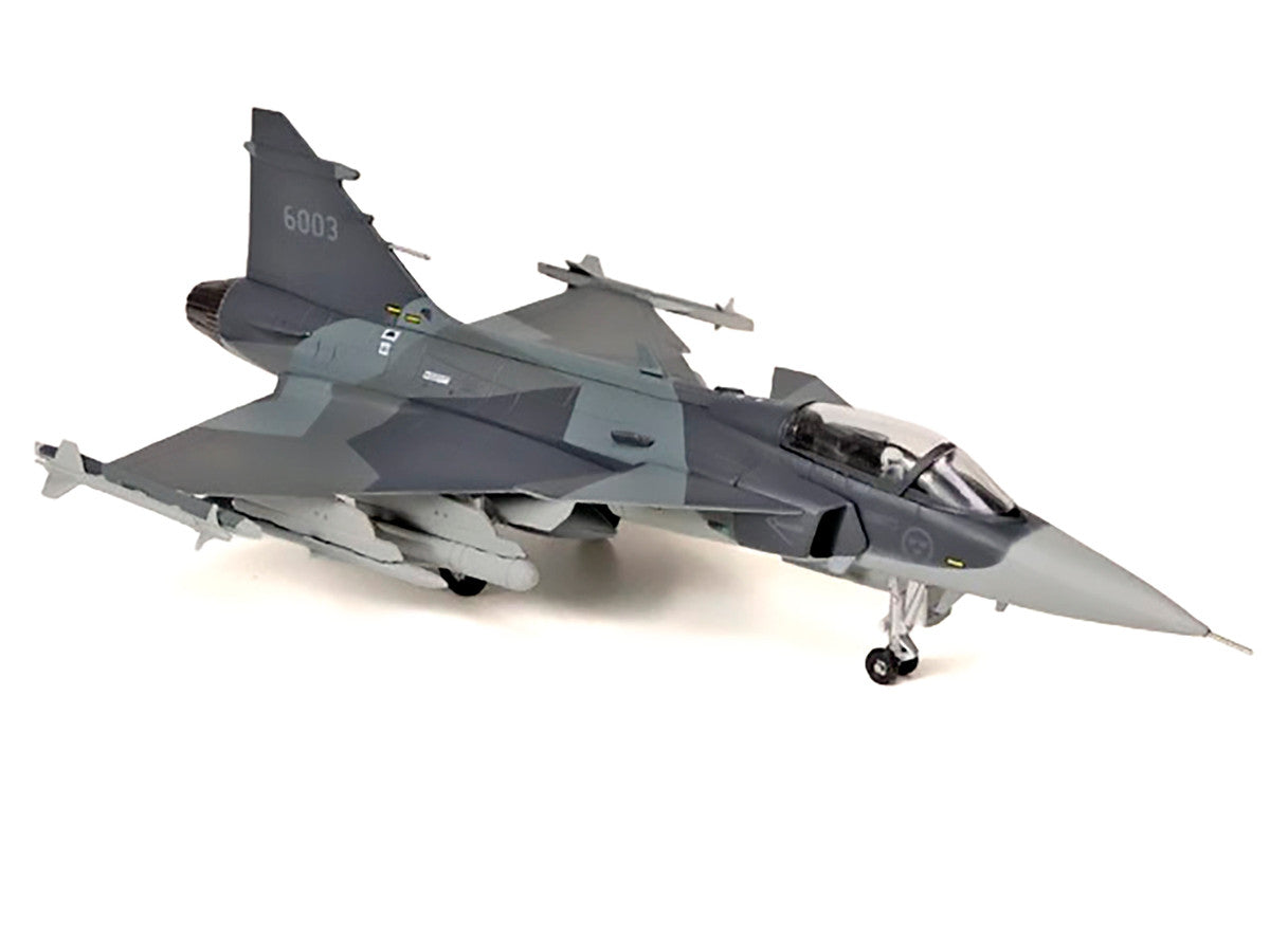 Saab JAS 39E Gripen Fighter Aircraft "6003 E-variant Pre-Production Test" (2023) Swedish Air Force 1/72 Diecast Model Airplane by Aviation 72-2