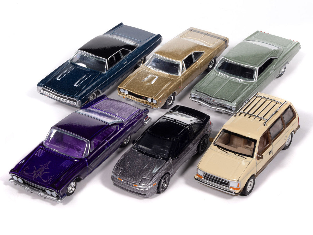 Auto World Premium 2025 Release 2 Set B of 6 pieces 1/64 Diecast Model Cars by Auto World Autoworld