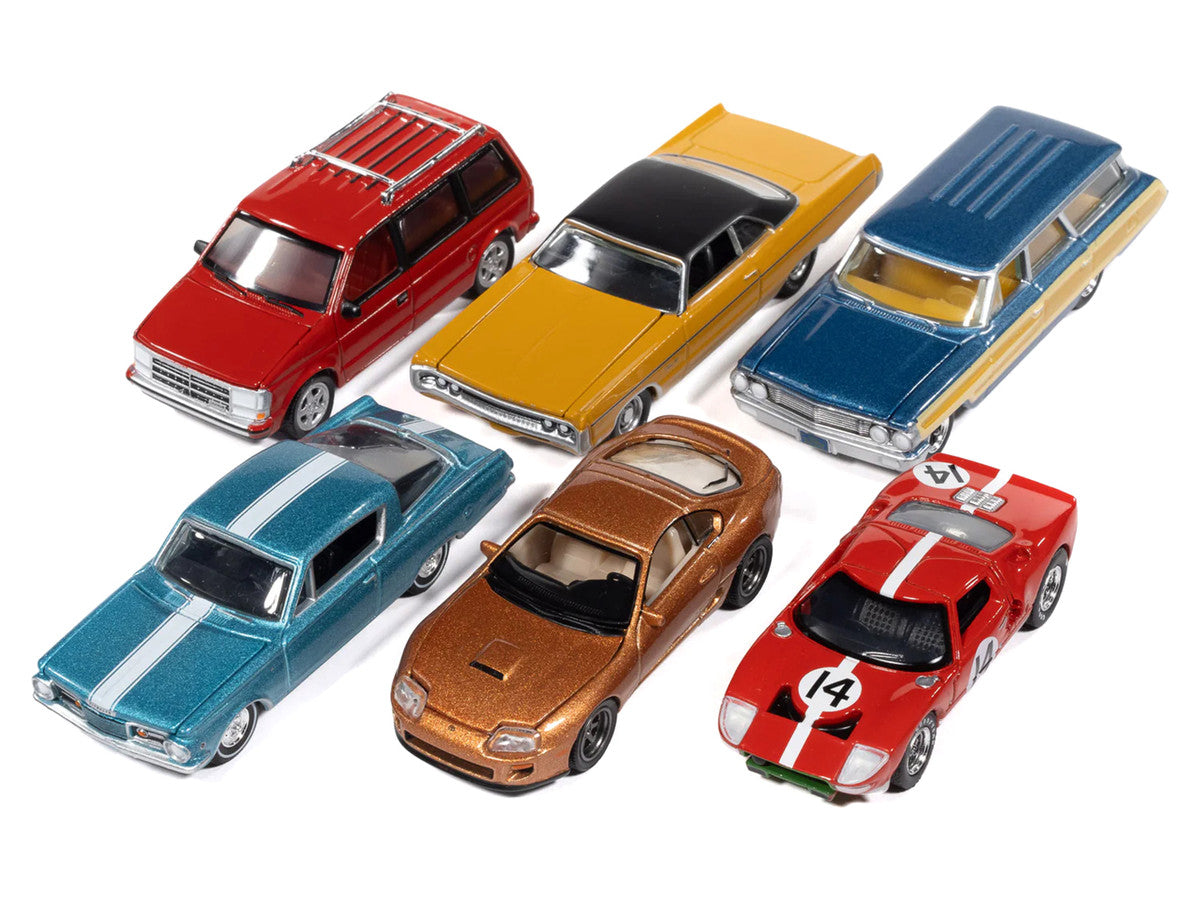 Auto World Premium 2025 Release 3 Set A of 6 pieces 1/64 Diecast Model Cars by Auto World Autoworld