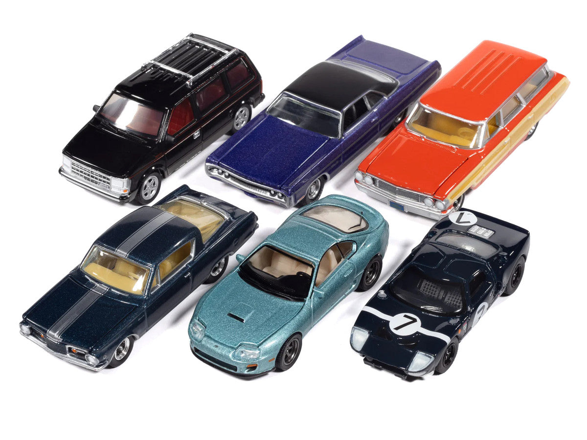 Auto World Premium 2025 Release 3 Set B of 6 pieces 1/64 Diecast Model Cars by Auto World Autoworld