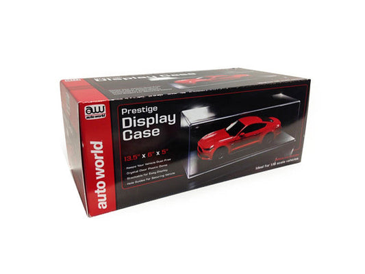 Prestige Collectible Display Show Case for 1/24-1/18 Scale Model Cars by Auto World Autoworld