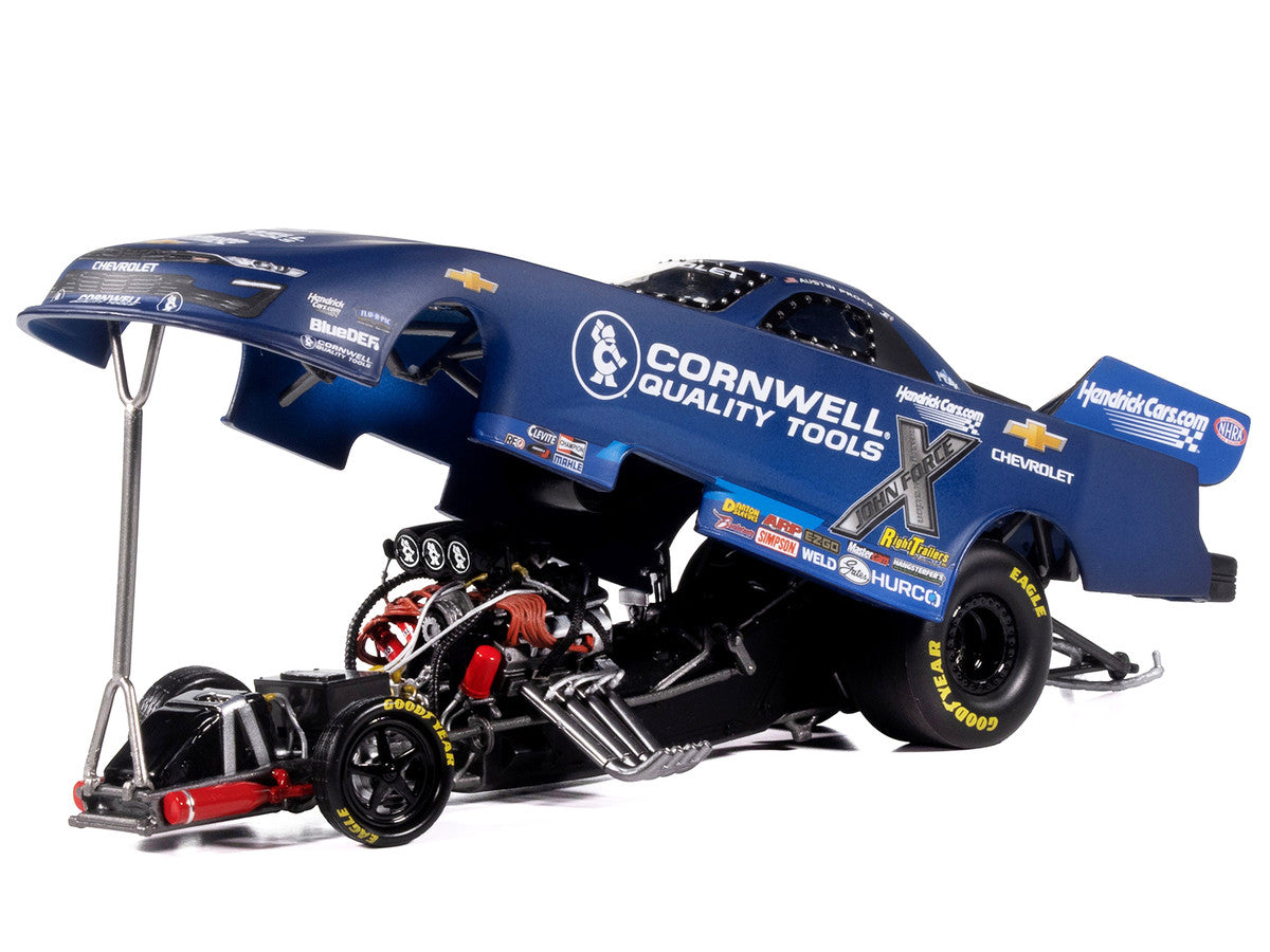 Chevrolet Camaro SS NHRA Funny Car Austin Prock "Cornwell Quality Tools" (2025) "John Force Racing" Limited Edition 1/24 Diecast Model by Auto World-1