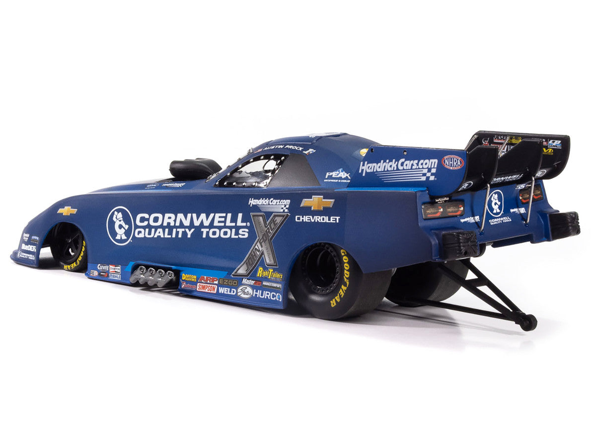 Chevrolet Camaro SS NHRA Funny Car Austin Prock "Cornwell Quality Tools" (2025) "John Force Racing" Limited Edition 1/24 Diecast Model by Auto World-0