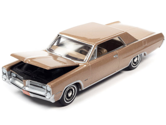 1964 Pontiac Grand Prix Royal Bobcat Saddle Bronze Metallic "Vintage Muscle" Limited Edition 1/64 Diecast Model Car by Auto World Autoworld