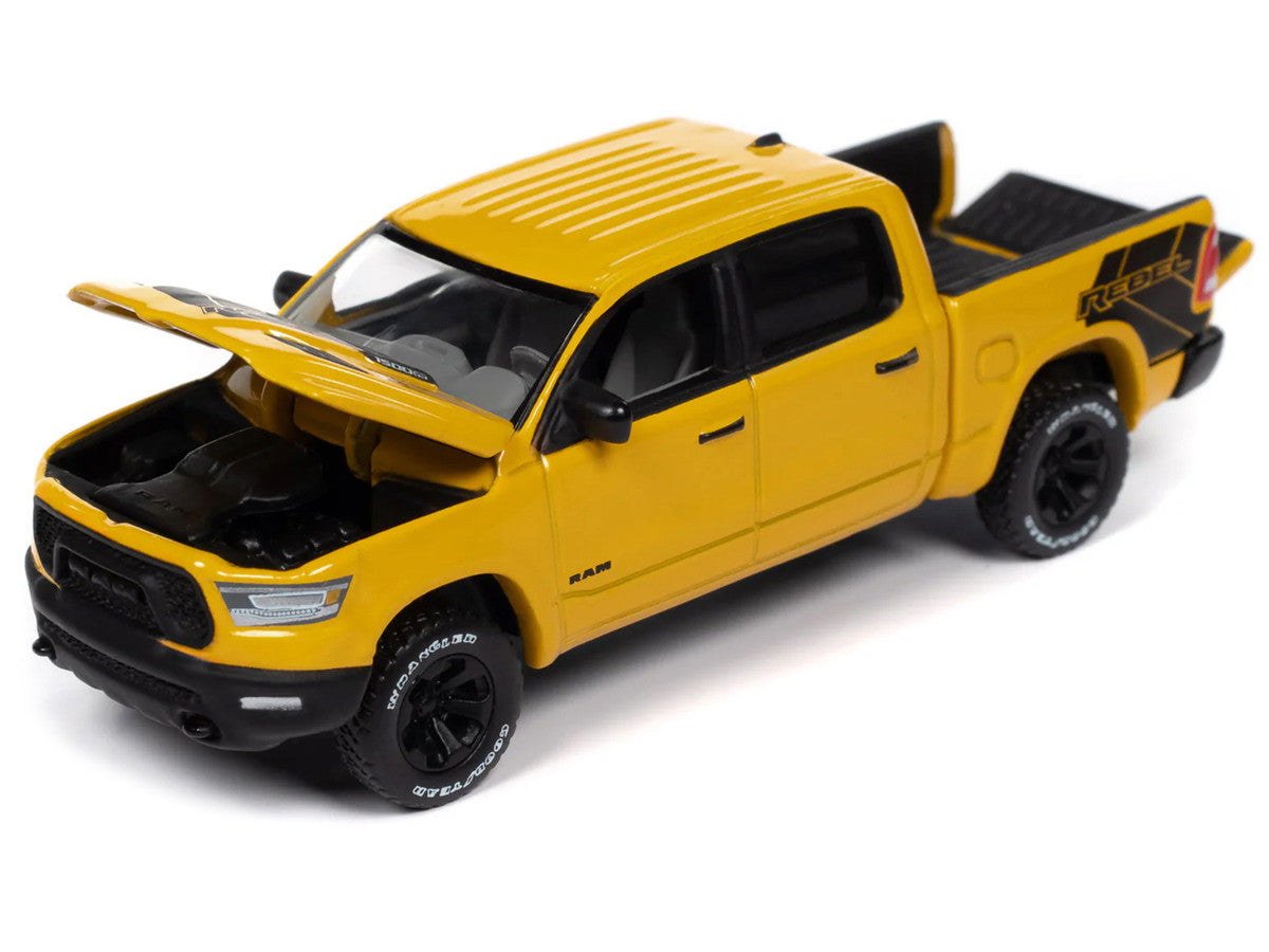 2023 Ram 1500 Rebel Havoc Edition Pickup Truck Baja Yellow "Muscle Trucks" Series 1/64 Diecast Model Car by Auto World-2