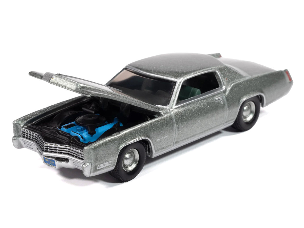 1967 Cadillac Eldorado Crystal Firemist Metallic with Green Interior "Luxury Cruisers" Series 1/64 Diecast Model Car by Auto World Autoworld