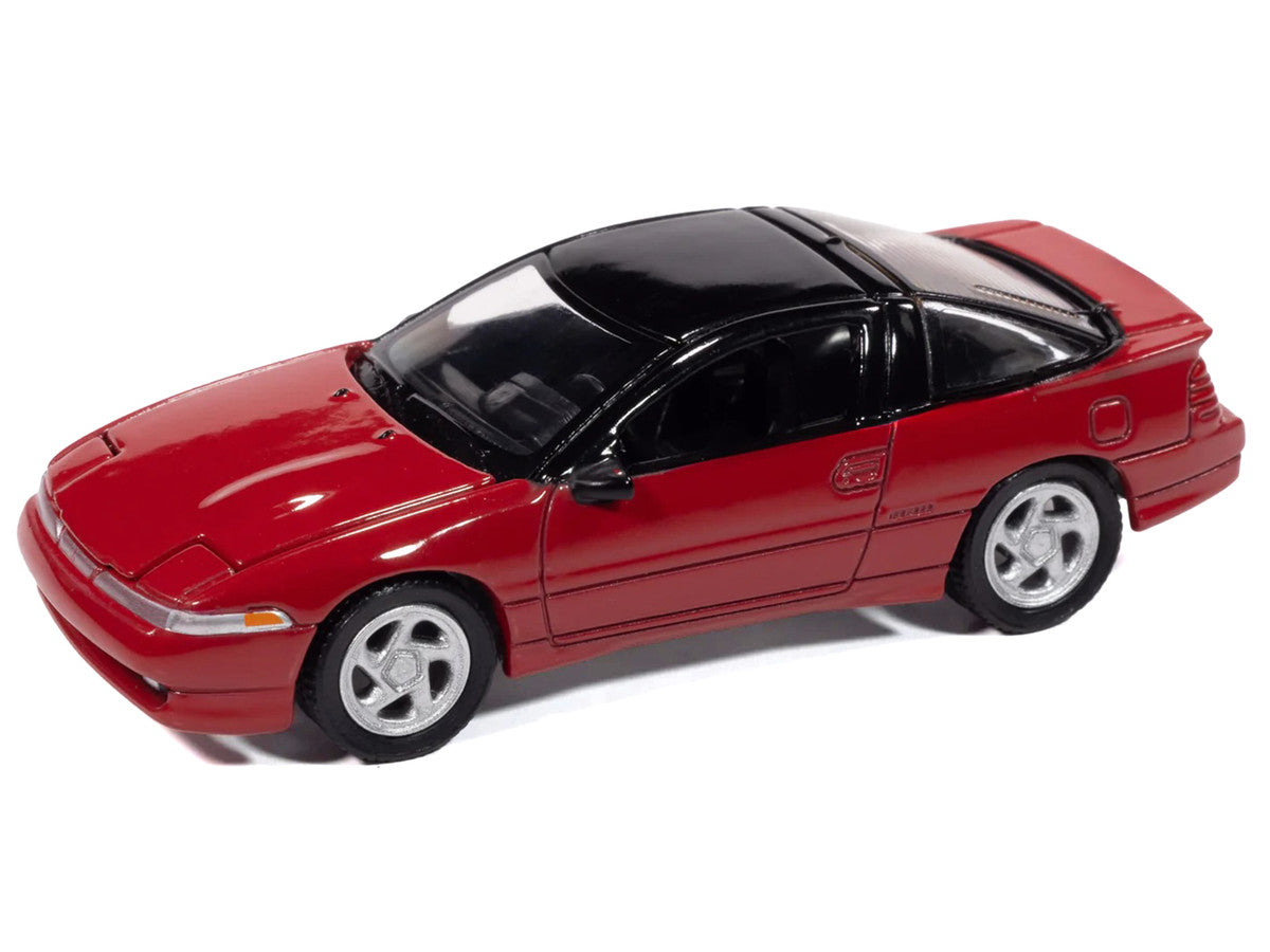1991 Mitsubishi Eclipse GSX Maranello Red with Black Top "Import Legends" Series 1/64 Diecast Model Car by Auto World Autoworld