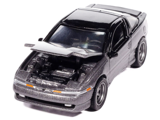 1991 Eagle Talon TSi Medium Quartz Metallic with Black Top "Modern Muscle" Series 1/64 Diecast Model Car by Auto World-1