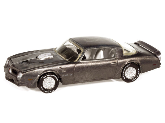 1976 Pontiac Firebird T/A "Barn Finds" Gray Metallic (Weathered) with White Interior "Big Country Collectibles" 2025 Series 1/64 Diecast Model Car by Auto World-1