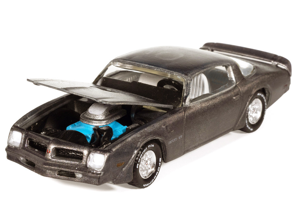 1976 Pontiac Firebird T/A "Barn Finds" Gray Metallic (Weathered) with White Interior "Big Country Collectibles" 2025 Series 1/64 Diecast Model Car by Auto World-2