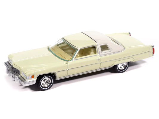 1976 Cadillac Coupe DeVille Phoenician Ivory "Luxury Cruisers" Series 1/64 Diecast Model Car by Auto World Autoworld