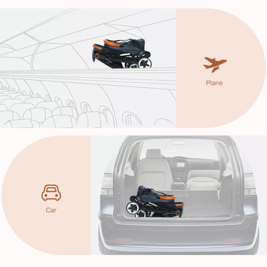 Airplane-Friendly Baby Stroller for Easy and LightweightTravel