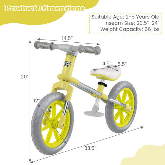 2-Piece Toddler Bike Set: Balance Bike & Tricycle with Basket W2B