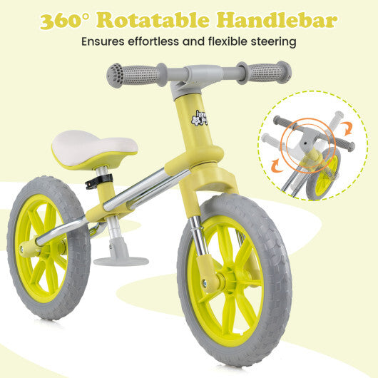 2-Piece Toddler Bike Set: Balance Bike & Tricycle with Basket W2B