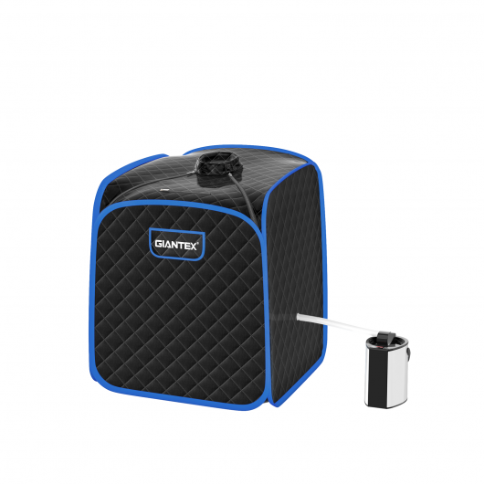 Portable Personal Steam Sauna Spa with Steamer Chair-Black W2B