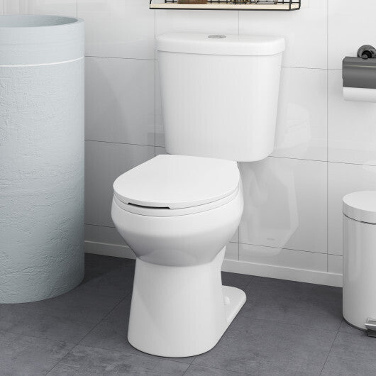 Standard Toilet with 17.5 Inch ADA Comfort Chair Height Seat W2B