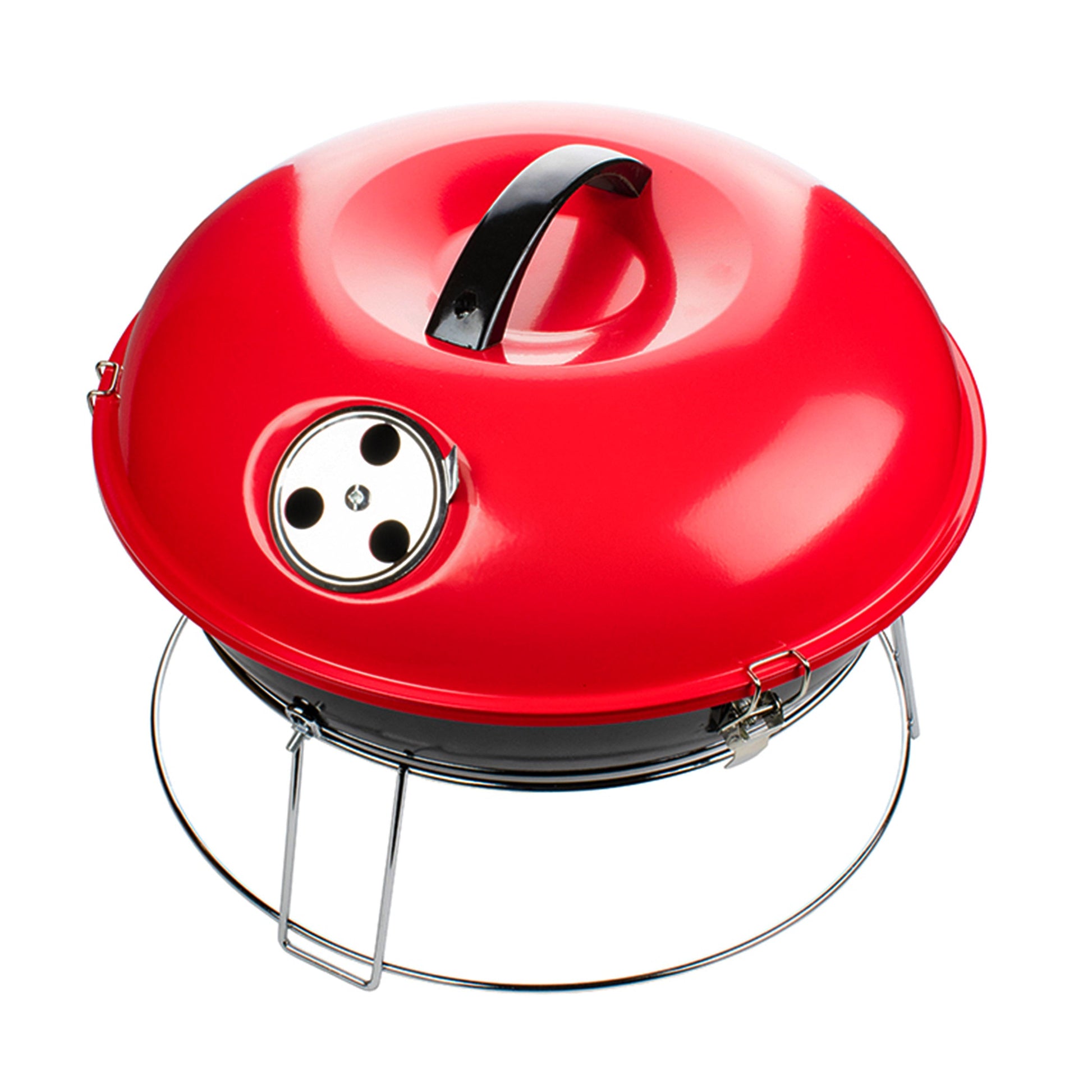 Brentwood 14 Inch Portable Charcoal BBQ Grill in Red W2B