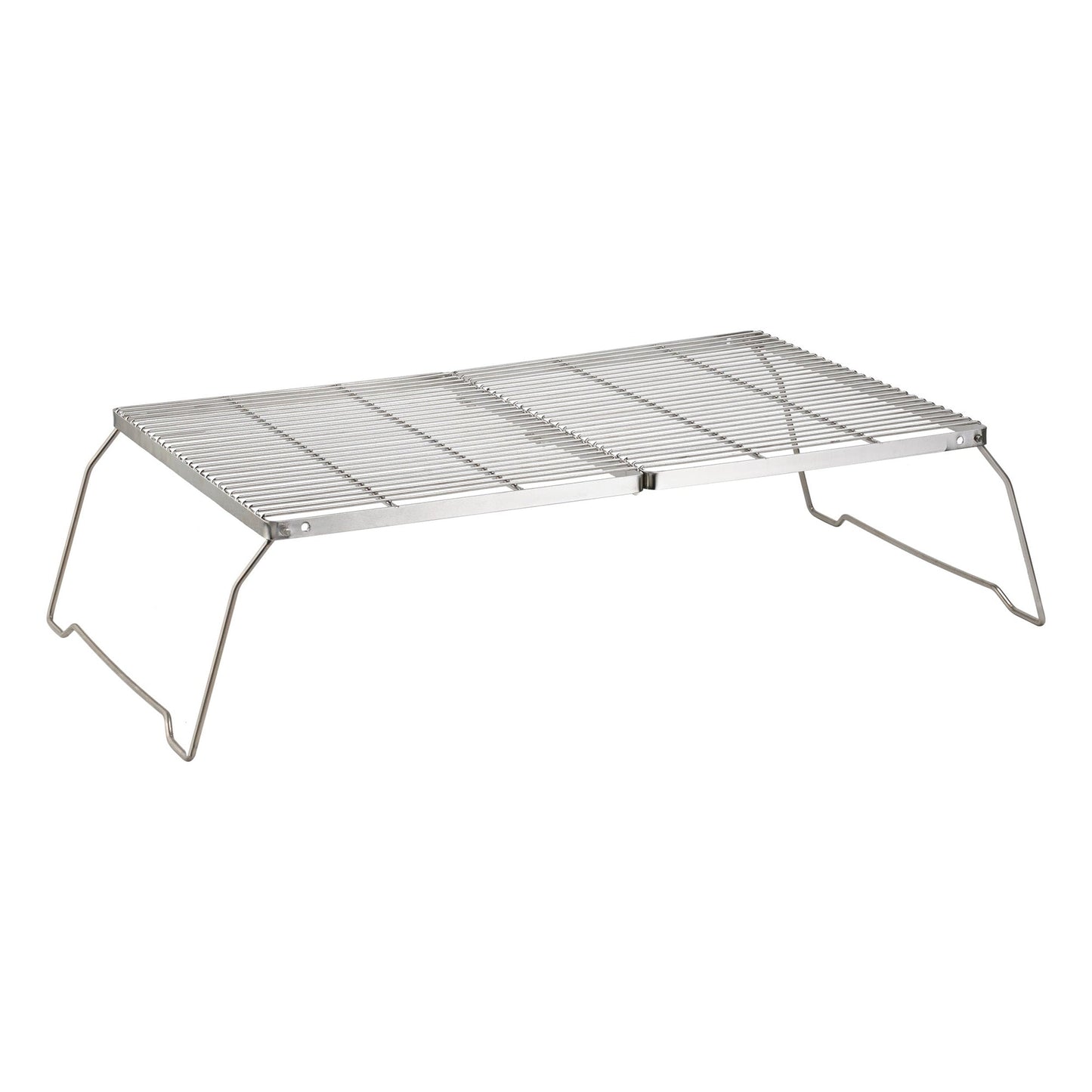Brentwood 25 x 17 Inch Heavy Duty Stainless Steel Portable Folding Campfire Grill with Carry Bag W2B