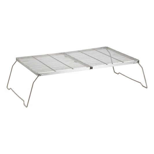 Brentwood 25 x 17 Inch Heavy Duty Stainless Steel Portable Folding Campfire Grill with Carry Bag W2B