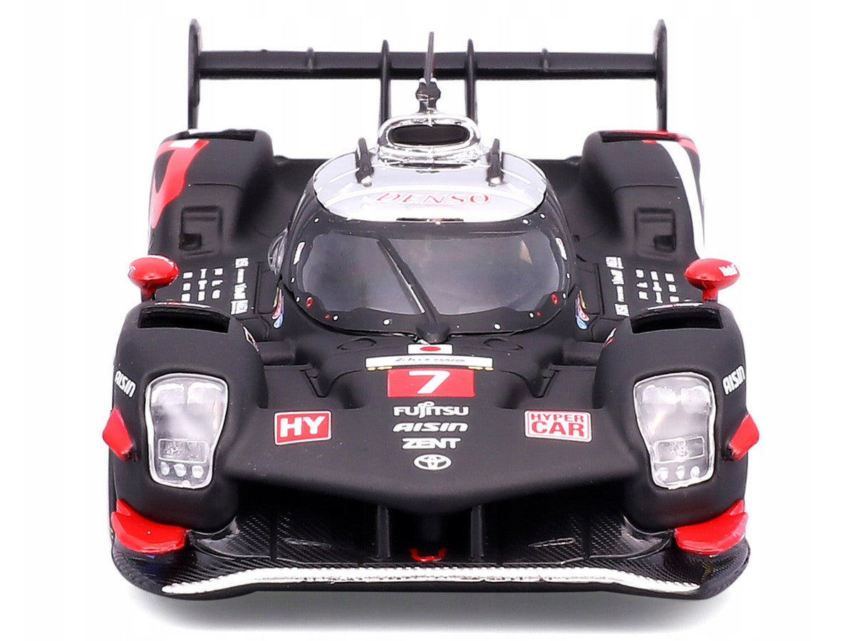 Toyota GR010 Hybrid #7 Kamui Kobayashi - Jose Maria Lopez - Nyck de Vries "Toyota Gazoo Racing" 2nd Place "24 Hours of Le Mans" (2024) "Race" Series 1/43 Diecast Model Car by Bburago Bburago