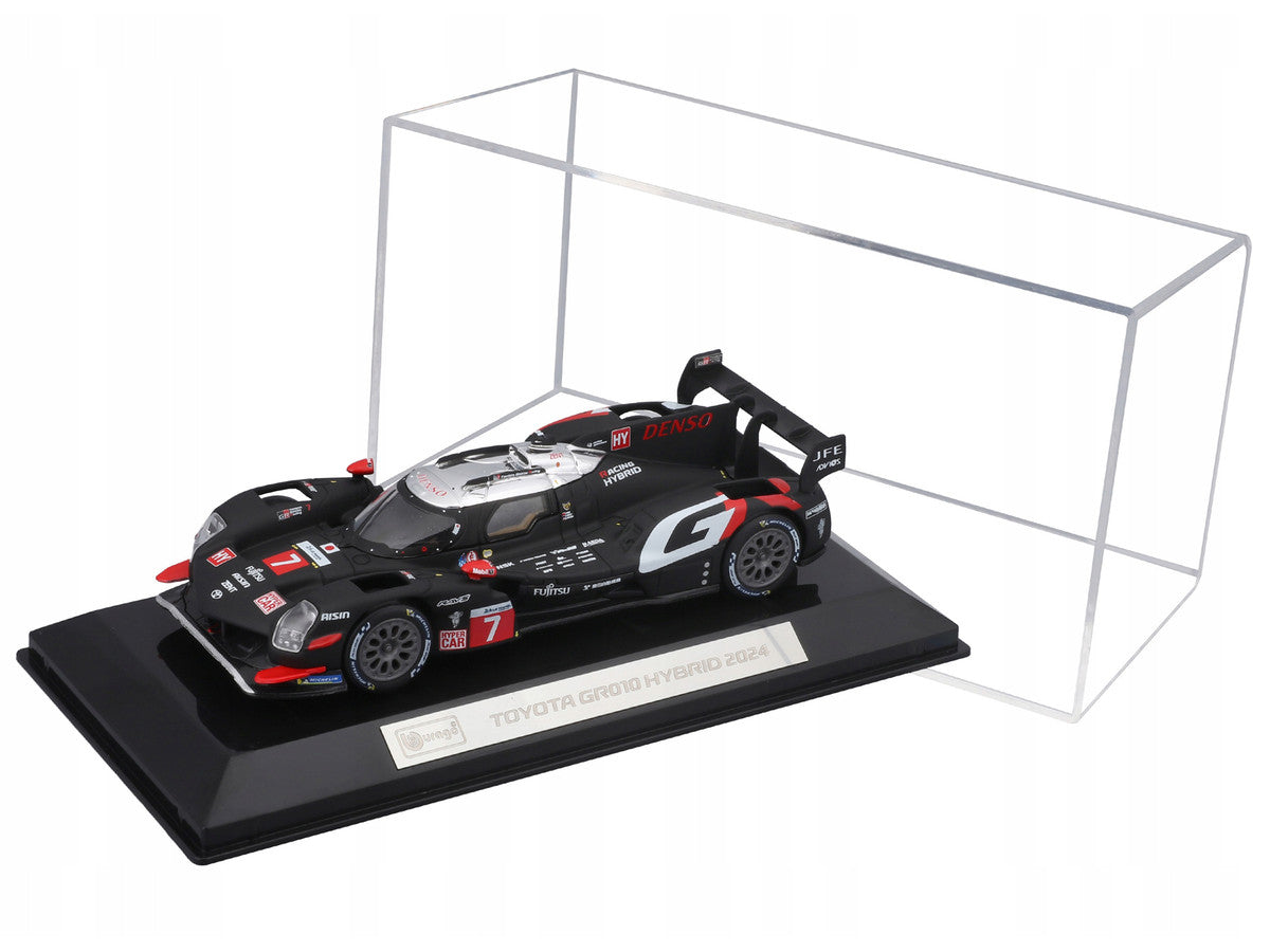 Toyota GR010 Hybrid #7 Kamui Kobayashi - Jose Maria Lopez - Nyck de Vries "Toyota Gazoo Racing" 2nd Place "24 Hours of Le Mans" (2024) "Race" Series 1/43 Diecast Model Car by Bburago Bburago
