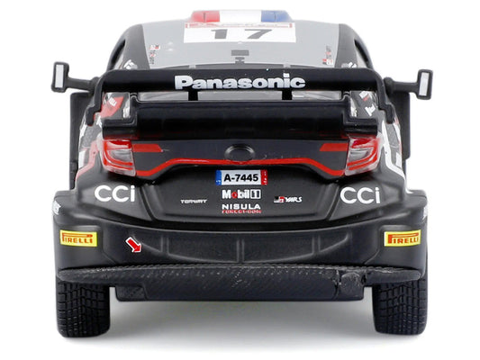 Toyota GR Yaris Rally1 Hybrid #17 Sebastien Ogier - Vincent Landais "Toyota Gazoo Racing WRT" "World Rally Championship" (2024) "Race" Series 1/43 Diecast Model Car by Bburago Bburago