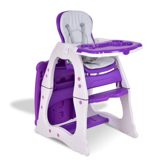 3 in 1 Infant Table and Chair Set Baby High Chair-Blue W2B
