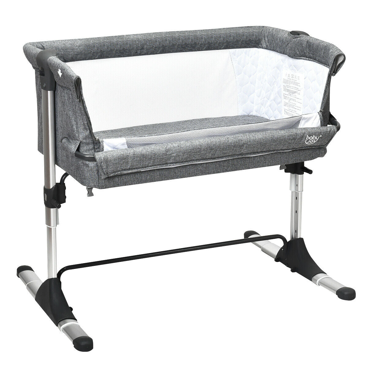 Travel Portable Baby Bed Side Sleeper  Bassinet Crib with Carrying Bag-Gray - Color: Gray W2B