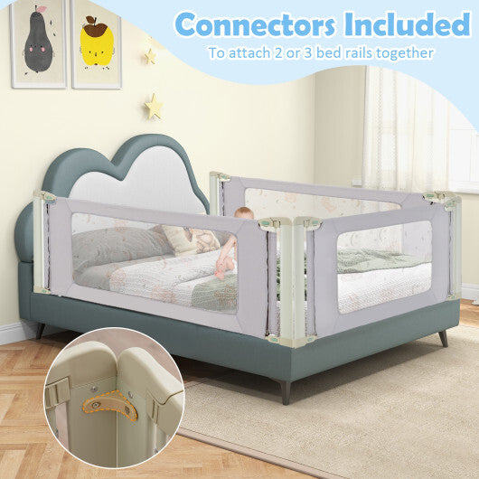 Vertical Lifting Bed Rail for Toddlers with Double Lock-59 inch