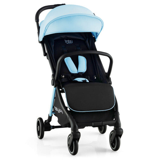 One-Hand Folding Portable Lightweight Baby Stroller with Aluminum Frame-Blue - Color: Blue W2B