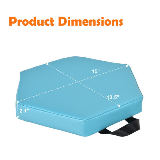 6 Pieces Multifunctional Hexagon Toddler Floor Cushions Classroom Seating with Handles-Multicolor
