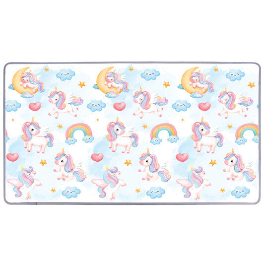 One-Piece Reversible Roll Up Soft Foam Activity Mat for Toddlers W2B