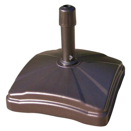 Bronze Patio Umbrella Base Up to 125 lbs of Stability Easy to Move Made in USA FastFurnishings