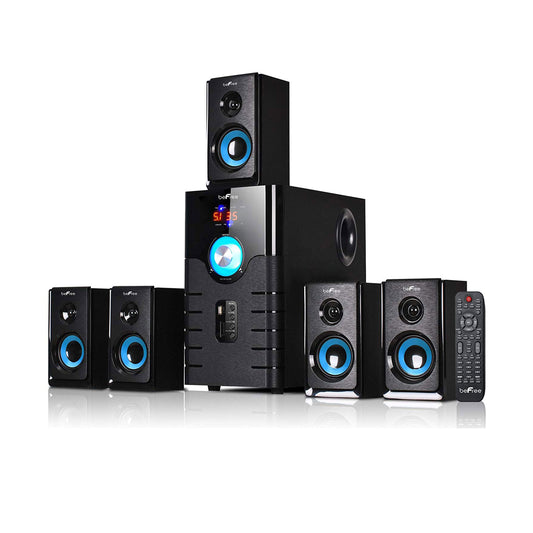 beFree Sound 5.1 Channel Surround Sound Bluetooth Speaker System- Blue W2B