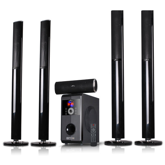 beFree Sound 5.1 Channel Bluetooth Surround Sound Speaker System W2B