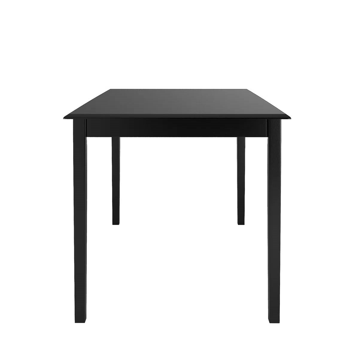 Farmhouse 32 x 48 inch Dining Table in Black Wood Finish-3