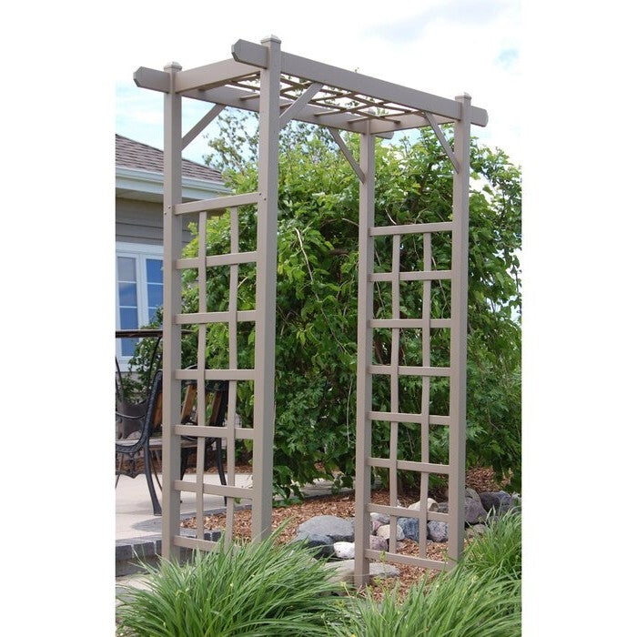 Vinyl Arbor Tan Mocha 85 Inches Tall Made In USA-0