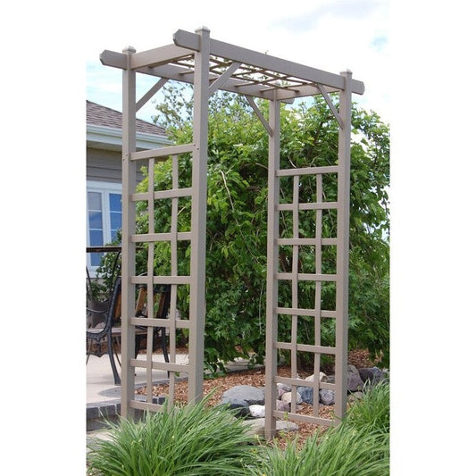 Vinyl Arbor Tan Mocha 85 Inches Tall Made In USA-0
