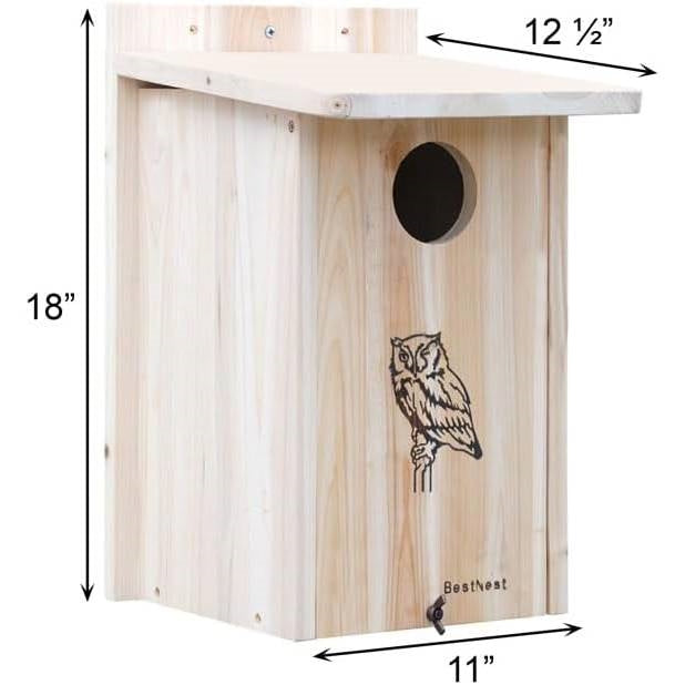 Sturdy Wood Bird House for Owls and Kestrels FastFurnishings