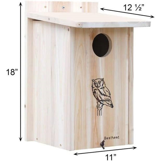 Sturdy Wood Bird House for Owls and Kestrels FastFurnishings