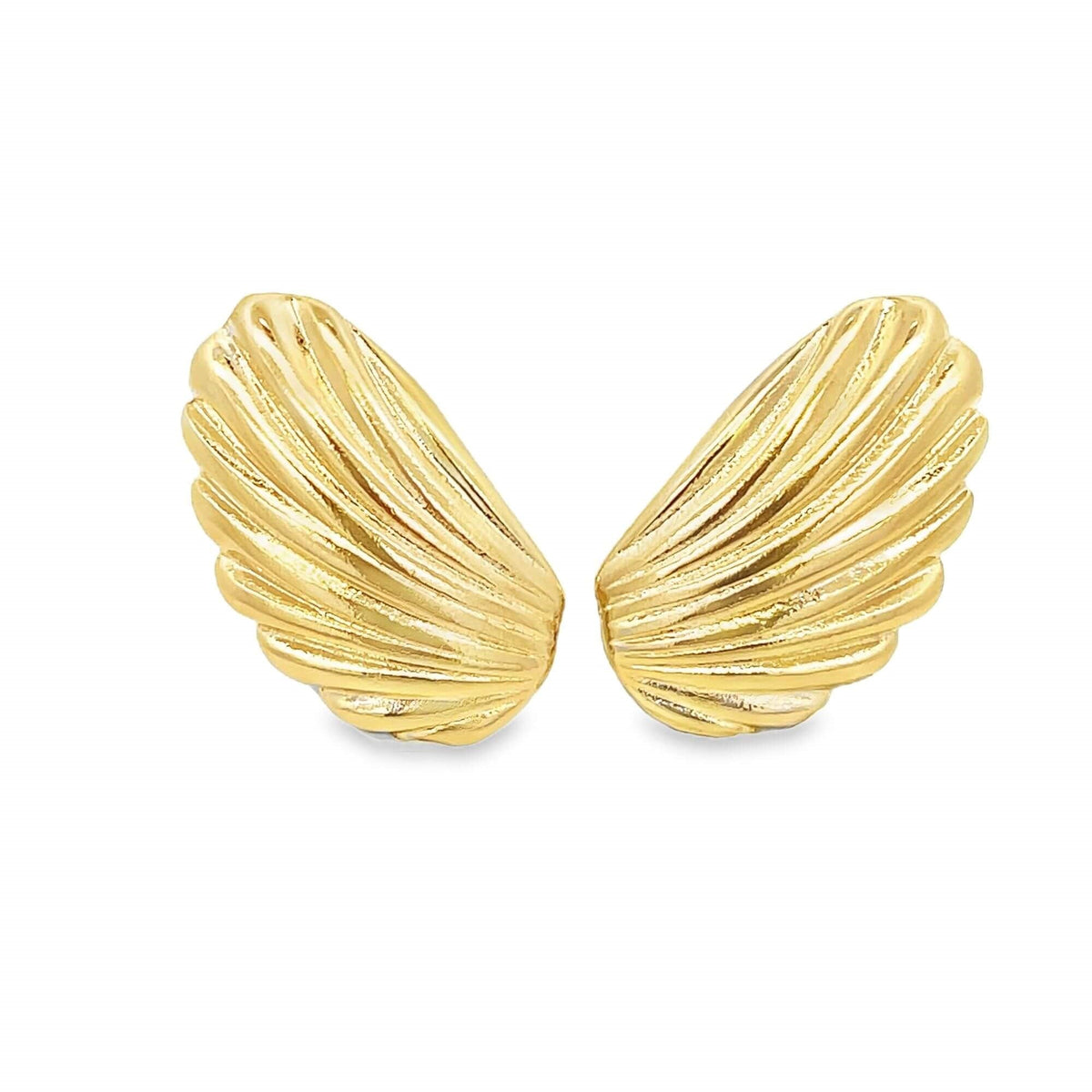 Curved Feather Wings Earrings (L269A) MIA Jewelry