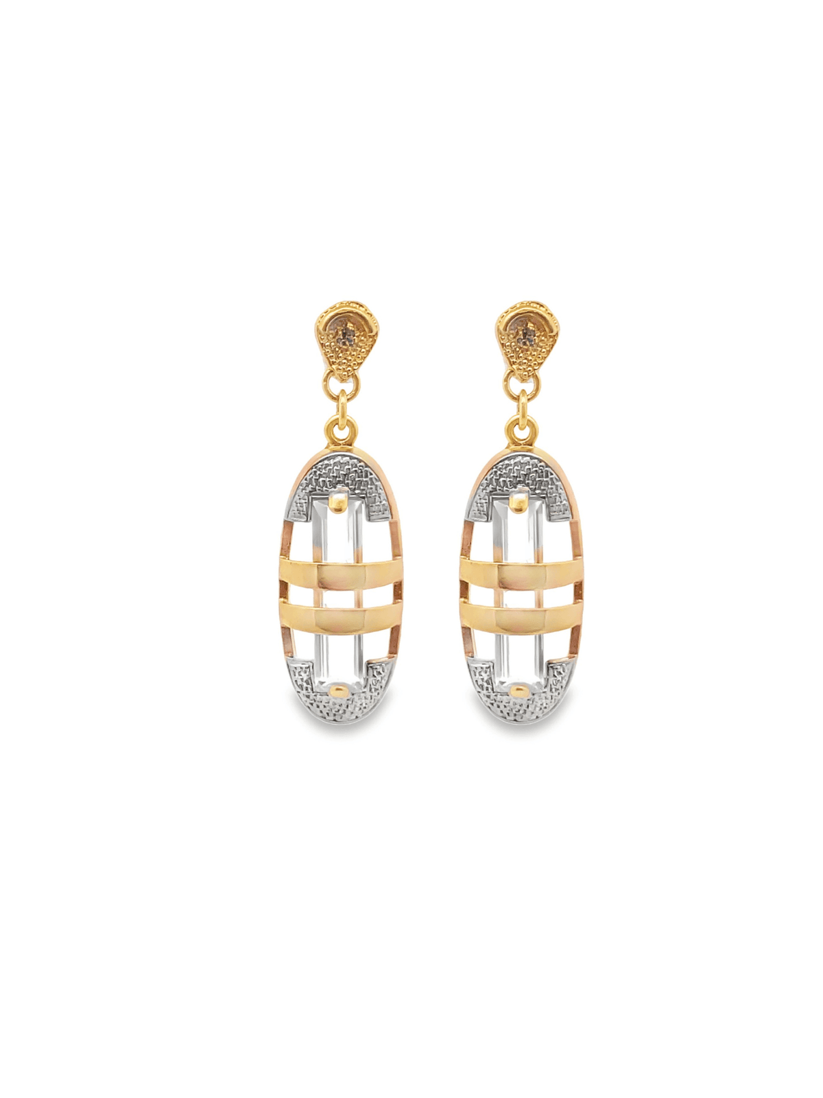 Gemstone Capsule Drop Earrings MIA Jewelry