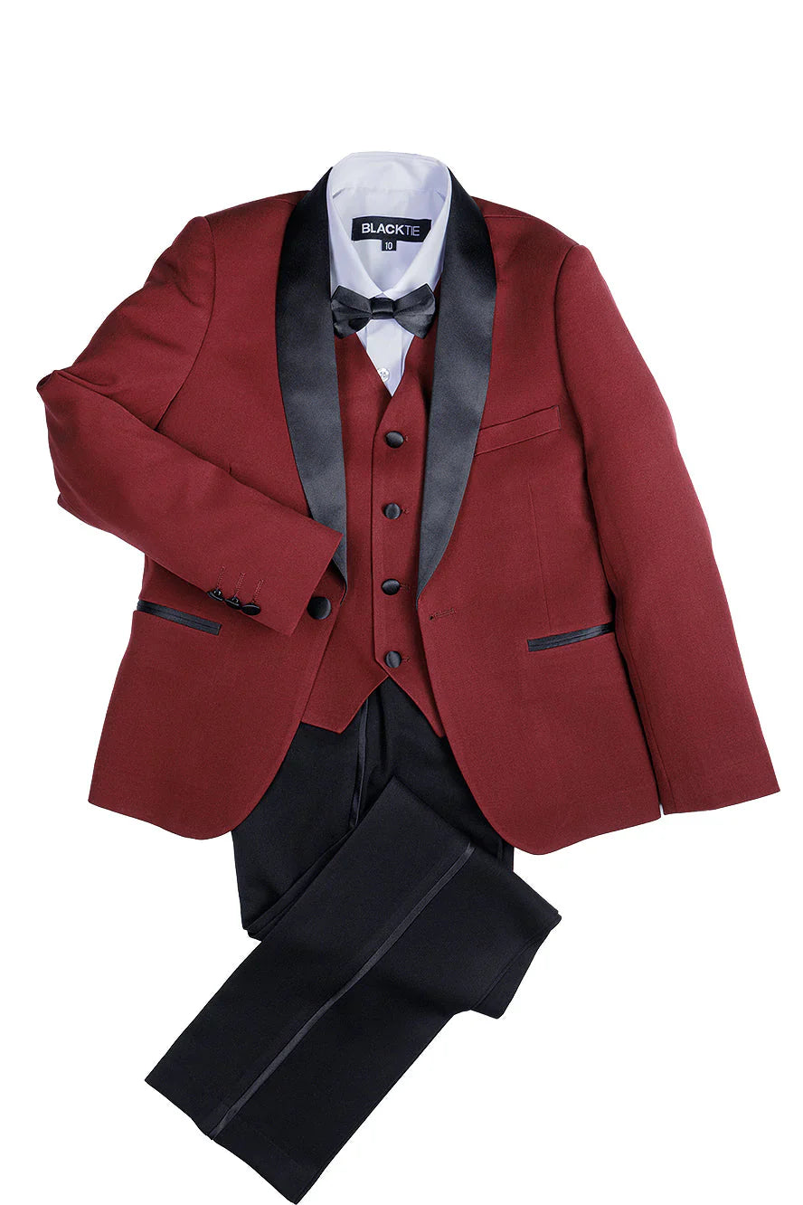 "London" Kids Tuxedo (5-Piece Set)-11
