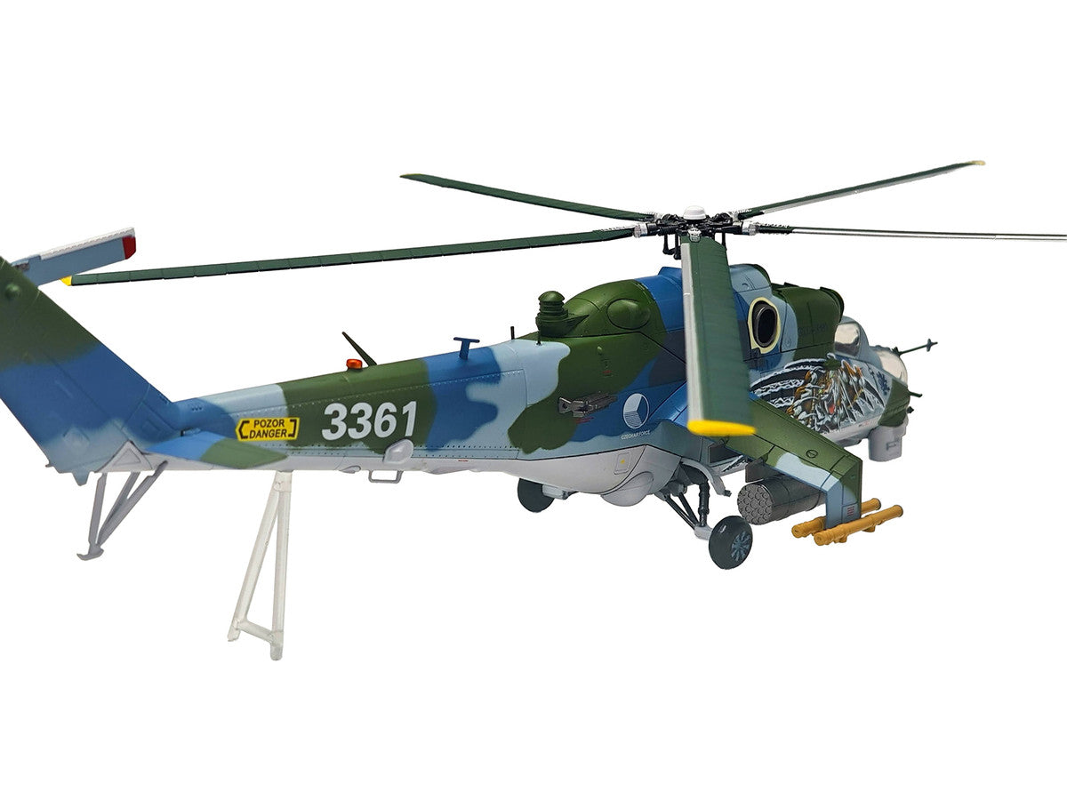 Mil Mi-35 (Mi-24V) Hind Helicopter "3361 221 Squadron 22 Wing NATO Tiger Meet Cambrai France" (2011) Czech Air Force 1/48 Diecast Model by Bless Wing Bless Wing