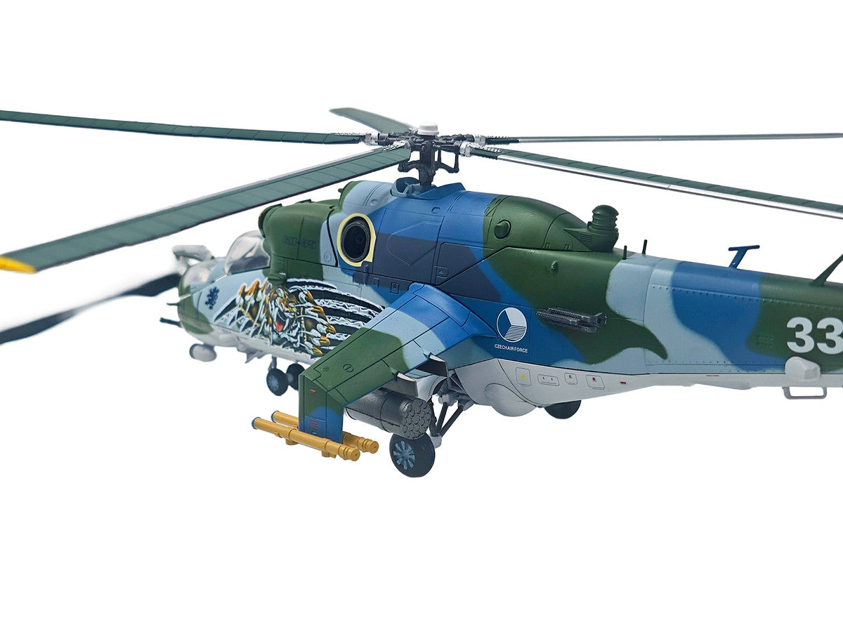 Mil Mi-35 (Mi-24V) Hind Helicopter "3361 221 Squadron 22 Wing NATO Tiger Meet Cambrai France" (2011) Czech Air Force 1/48 Diecast Model by Bless Wing Bless Wing