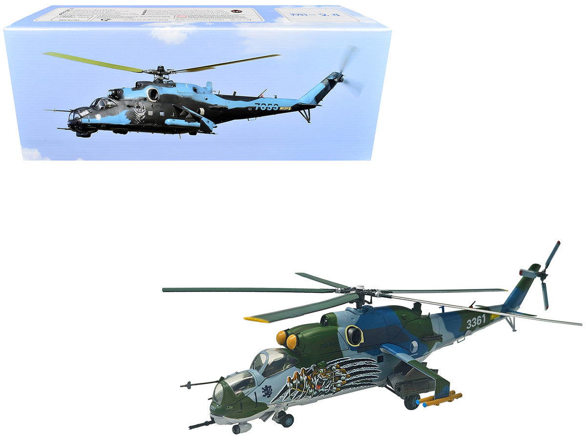 Mil Mi-35 (Mi-24V) Hind Helicopter "3361 221 Squadron 22 Wing NATO Tiger Meet Cambrai France" (2011) Czech Air Force 1/48 Diecast Model by Bless Wing Bless Wing