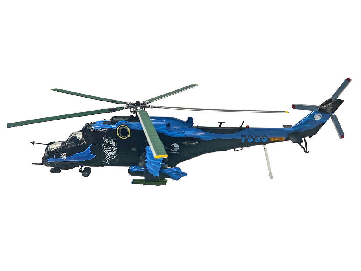 Mil Mi-24V Hind-E Helicopter "7353 231 Squadron 23 Wing NATO Tiger Meet Turkey" (2005) Czech Air Force 1/48 Diecast Model by Bless Wing Bless Wing