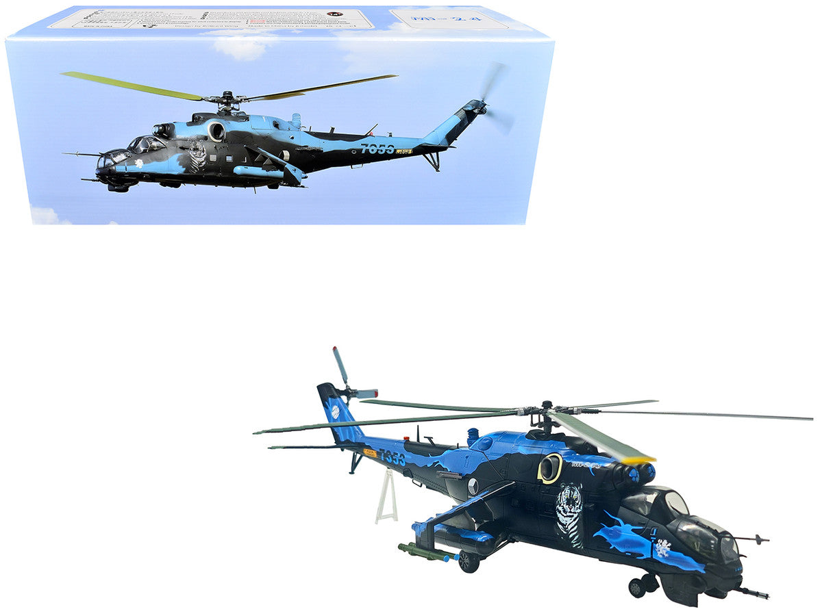 Mil Mi-24V Hind-E Helicopter "7353 231 Squadron 23 Wing NATO Tiger Meet Turkey" (2005) Czech Air Force 1/48 Diecast Model by Bless Wing Bless Wing